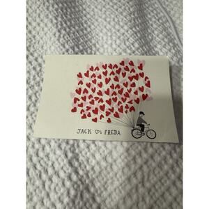 Jack's Wife Freda Post Card NYC Restaurant Love Hearts Bicycle New York City